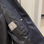 Dior Zipped Varsity Blouson Navy Calfskin