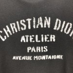 Dior Oversized Christian Dior Atelier Hooded Sweatshirt Black