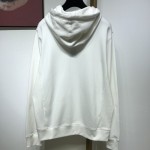 Dior Oversized Christian Dior Atelier Hooded Sweatshirt White