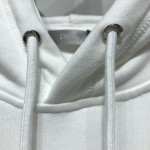 Dior Oversized Christian Dior Atelier Hooded Sweatshirt White