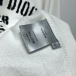 Dior Oversized Christian Dior Atelier Hooded Sweatshirt White