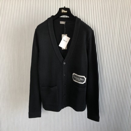 'Christian Dior COUTURE' Cardigan Black Cashmere Jersey