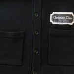 'Christian Dior COUTURE' Cardigan Black Cashmere Jersey