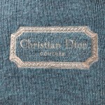 Christian Dior Couture Hooded Sweatshirt Blue Cashmere Fleece