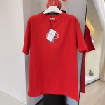 Christian Dior Couture Relaxed-Fit T-Shirt Red Organic Cotton Jersey