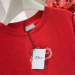 Christian Dior Couture Relaxed-Fit T-Shirt Red Organic Cotton Jersey