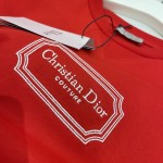 Christian Dior Couture Relaxed-Fit T-Shirt Red Organic Cotton Jersey