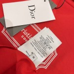 Christian Dior Couture Relaxed-Fit T-Shirt Red Organic Cotton Jersey