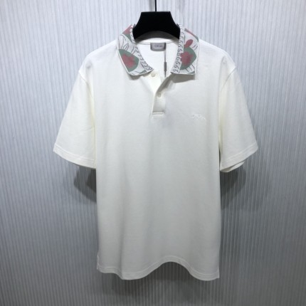 DIOR AND DUNCAN GRANT AND CHARLESTON Relaxed-Fit Polo Shirt White