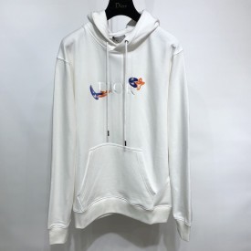 Dior and Kenny Scharf Hooded Sweatshirt White Cotton