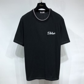 Dior and Kenny Scharf T shirt Black Cotton Jersey