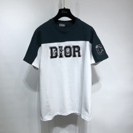 Oversized Dior and Kenny Scharf T shirt Green