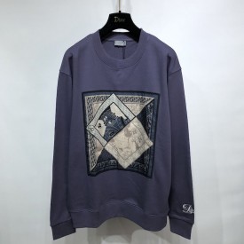 DIOR AND KENNY SCHARF Sweater Cotton Purple