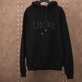 Dior Oversized Dior and Peter Doig Hoodies Black Cotton Fleece