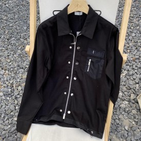 Dior AND SACAI Overshirt Black Cotton Denim