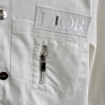 Dior AND SACAI Overshirt White Cotton Denim