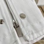 Dior AND SACAI Overshirt White Cotton Denim