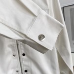 Dior AND SACAI Overshirt White Cotton Denim