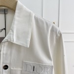 Dior AND SACAI Overshirt White Cotton Denim