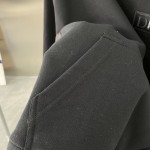 DIOR AND SACAI Sweatshirt Black Cotton Fleece