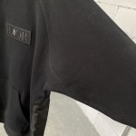 DIOR AND SACAI Sweatshirt Black Cotton Fleece