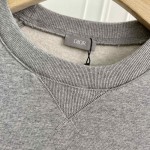 DIOR AND SACAI Sweatshirt Gray Cotton Fleece