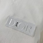 DIOR AND SACAI Sweatshirt Cream Cotton Fleece