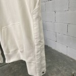 DIOR AND SACAI Sweatshirt Cream Cotton Fleece