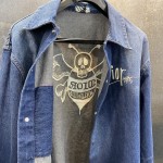 Dior AND SHAWN Overshirt Blue Cotton Denim