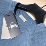 Dior AND SHAWN Sweater Cashmere Blue