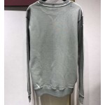 Dior AND SHAWN Sweatshirt Cotton Fleece Gray