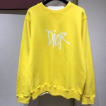 Dior AND SHAWN Sweatshirt Cotton Fleece Yellow