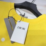 Dior AND SHAWN Sweatshirt Cotton Fleece Yellow