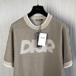 Dior Beige Cotton-Blend Tramato Knit