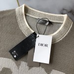 Dior Beige Cotton-Blend Tramato Knit