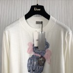 Dior Bobby Sweater Ecru Cashmere Jacquard