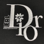 Relaxed-Fit DIOR BY ERL T-Shirt Black Slub Cotton Jersey