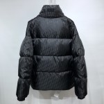 Dior Oblique Oversized Down Jacket Black Technical Jacquard