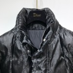 Dior Oblique Oversized Down Jacket Black Technical Jacquard