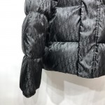 Dior Oblique Oversized Down Jacket Black Technical Jacquard