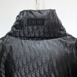 Dior Oblique Oversized Down Jacket Black Technical Jacquard