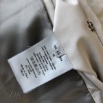 Dior HOODED PARKA Gray Technical Cotton Ottoman