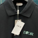 Dior Jardin Polo Shirt Black Cotton