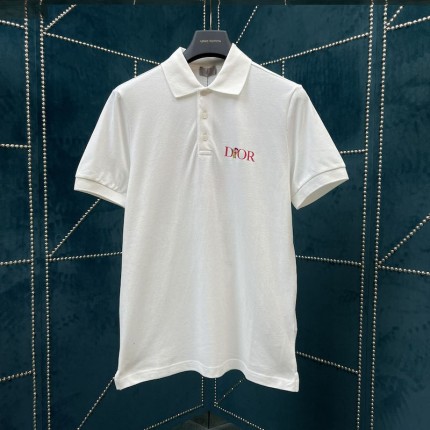 Dior Jardin Polo Shirt White Cotton