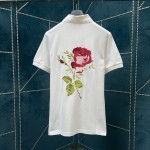 Dior Jardin Polo Shirt White Cotton