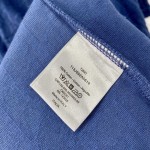 Oversized Dior Oblique Polo Shirt Blue Terry Cotton Jacquard