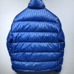 Dior Oblique Down Jacket Blue Jacquard