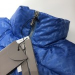 Dior Oblique Down Jacket Blue Jacquard