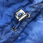 Dior Oblique Down Jacket Blue Jacquard