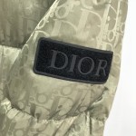 Dior Oblique Down Jacket Khaki Jacquard